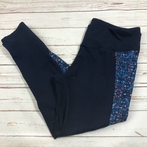 Z by Zobha Navy 7/8 Length Workout Leggings